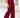 BTFBM Pantalones Palazzo largos de pierna ancha e informales de cintura alta para mujer, con botones, holgados, para trabajo de oficina, con bolsillos, de color rojo vino sólido mediano