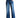 roswear Women's Wide Leg Jeans Casual High Waisted Stretch Baggy Loose Denim Pants X-Large Blue