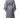 Bata de baño tipo kimono ligera y larga de Turquaz para mujer, con diseño de gofre, de mezcla de algodón suave, de secado rápido y duradera, unisex, talla única, gris