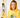Biggdesign Nature Damen Kapuzenpullover Gelb