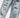 Hellblaue Retro-Jeans im Slim Fit