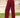 BTFBM Pantalones Palazzo largos de pierna ancha e informales de cintura alta para mujer, con botones, holgados, para trabajo de oficina, con bolsillos, de color rojo vino sólido mediano