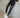 High Waist Quaste Zerrissene Denim Skinny Hose - Schwarze Damen Jeans