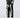Jeans mit weitem Bein und Skelett-Print