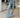 Women's High-Waist Rhinestone Flare Jeans with Side Slit