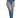 HuiSiFang Womens Ripped Straight Leg High Waisted Y2k Jeans Distressed Stretchy Tassel Jeans Streetwear Blue